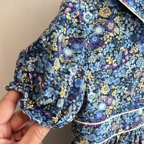 Petit Ami Floral Print Peter Pan Collar Dress - Picture 3 of 6